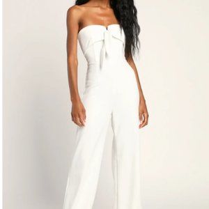 Lulus White Jumpsuit, size medium